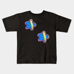 Neon star pattern Kids T-Shirt